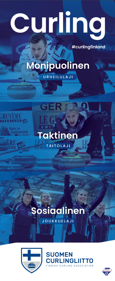 Curlingliiton virallinen roll-up-mainos